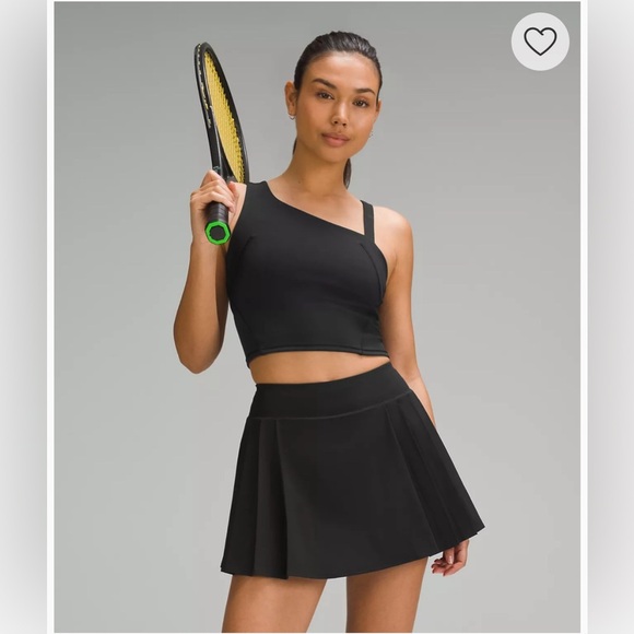 NWT Lululemon Everlux Asymmetrical Tennis Tank Top in Black Size 6 - Picture 12 of 13